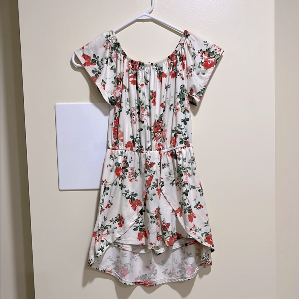 Poof Girl size M girls one piece shorts jumpsuit